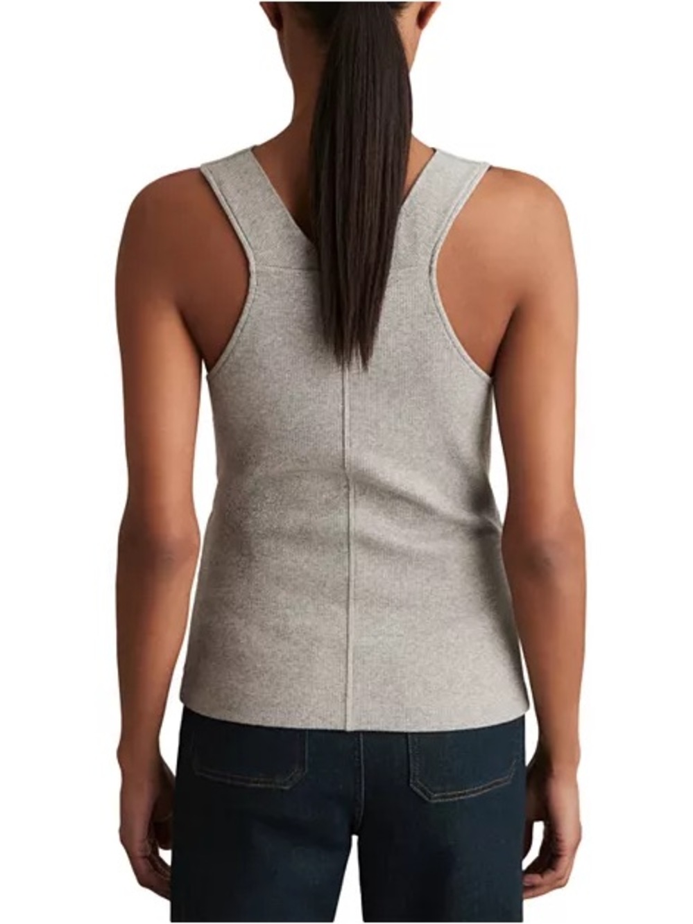 Reiss Lyra Rib Cowl Neck Top - Picture 3 of 8